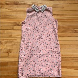 Library-chic Mismash pearl collared dresss